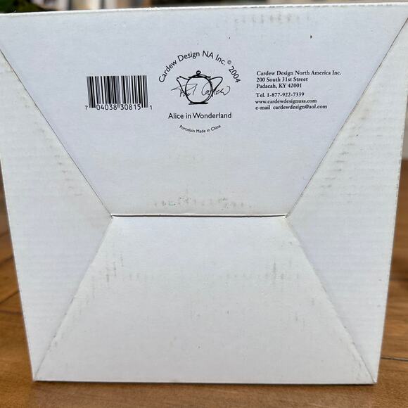 New in Box Cardew Design Alice in Wonderland Porcelain Small tea pot - Picture 2 of 10